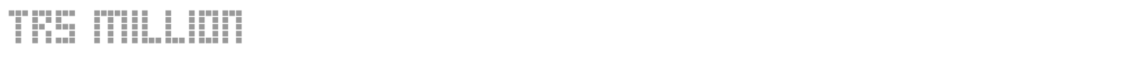 TRS Million font preview